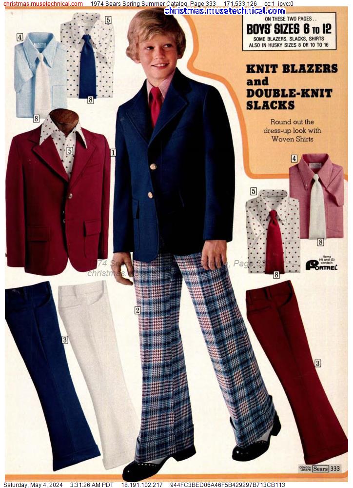 1974 Sears Spring Summer Catalog, Page 333