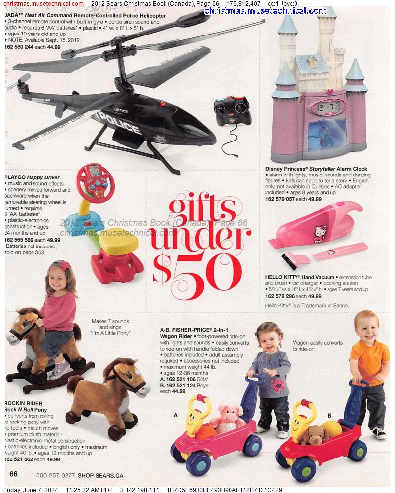 2012 Sears Christmas Book (Canada), Page 66