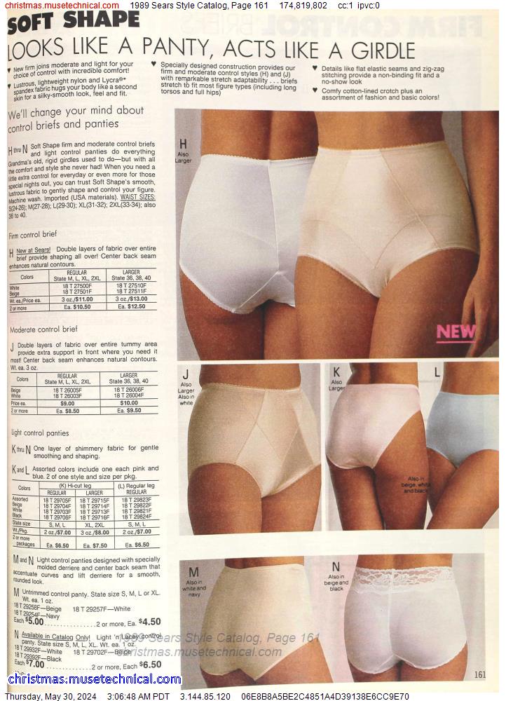 1989 Sears Style Catalog, Page 161