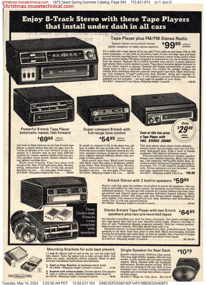 1975 Sears Spring Summer Catalog, Page 594