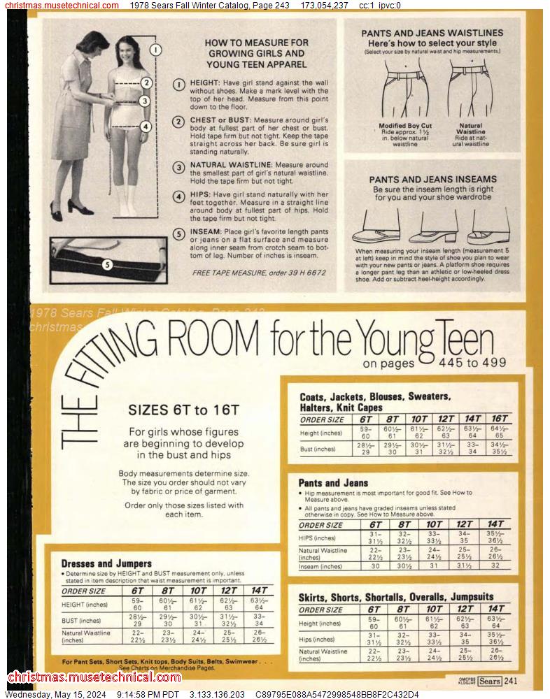 1978 Sears Fall Winter Catalog, Page 243