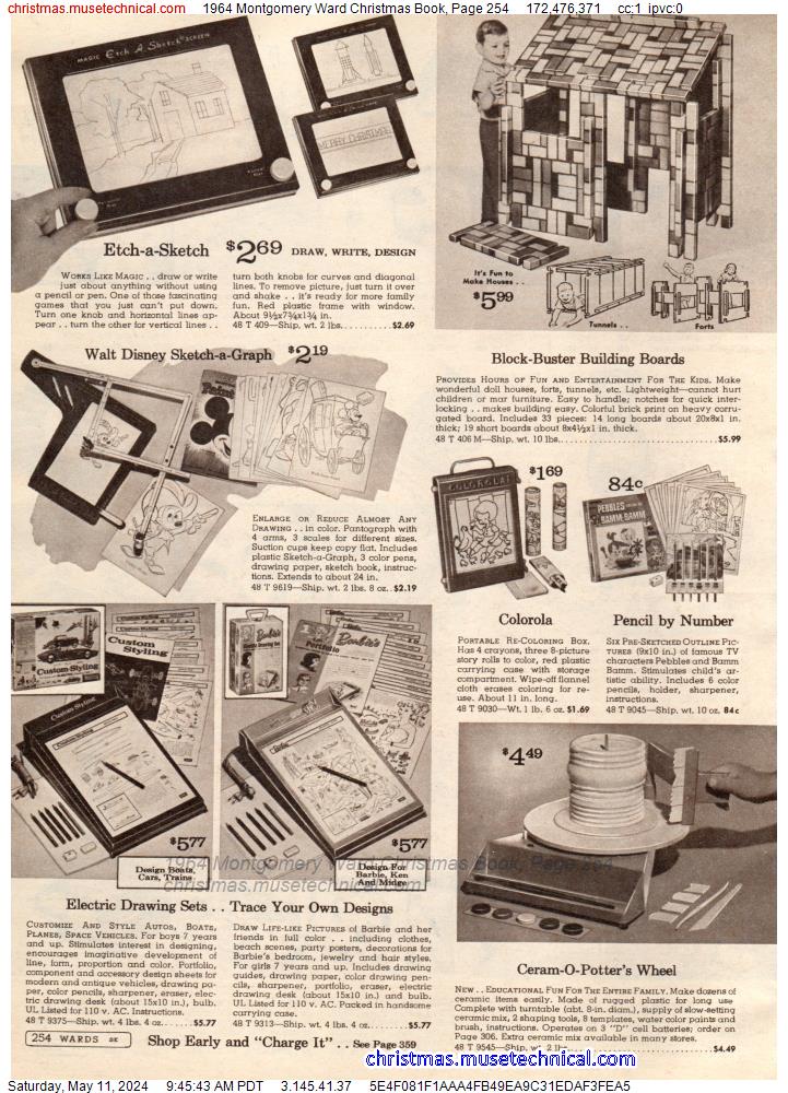 1964 Montgomery Ward Christmas Book, Page 254