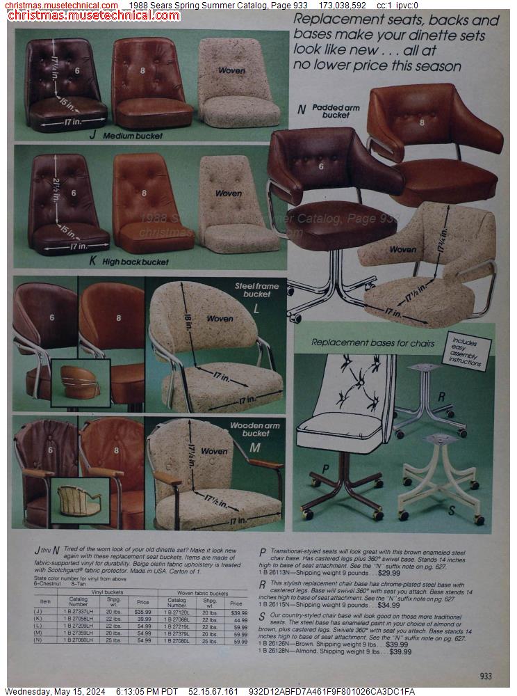 1988 Sears Spring Summer Catalog, Page 933