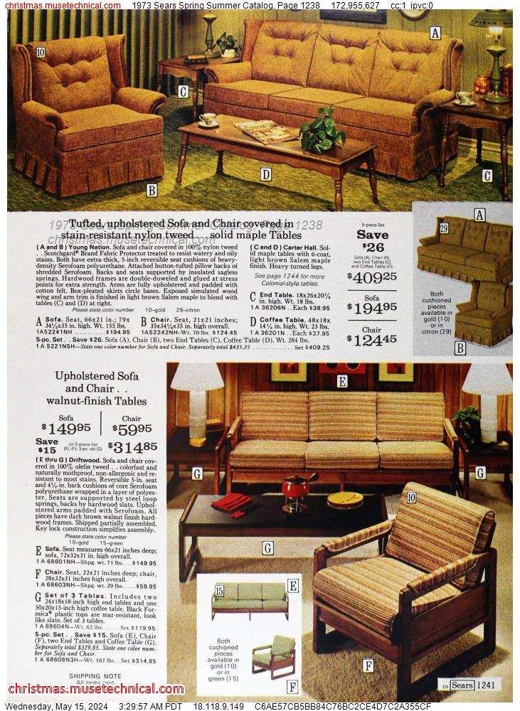 1973 Sears Spring Summer Catalog, Page 1238