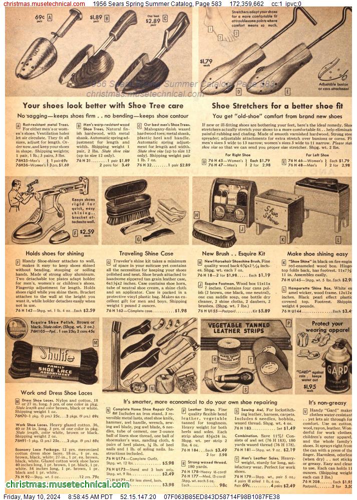 1956 Sears Spring Summer Catalog, Page 583