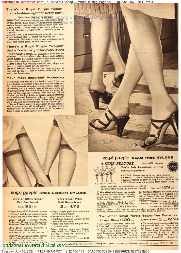 1956 Sears Spring Summer Catalog, Page 163