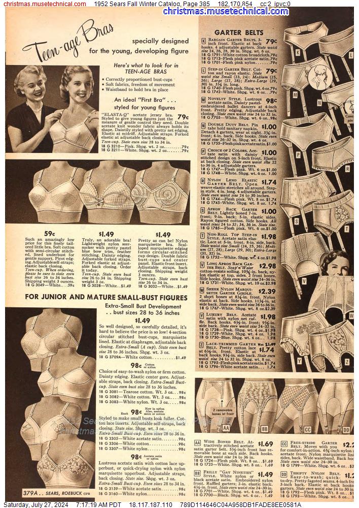 1952 Sears Fall Winter Catalog, Page 385