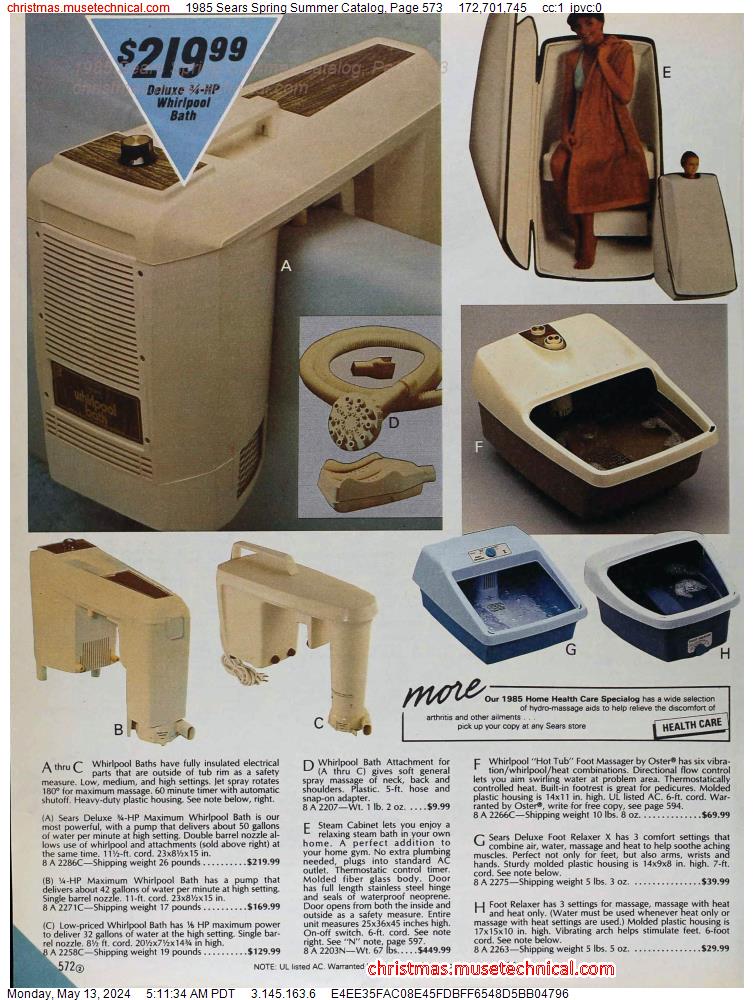 1985 Sears Spring Summer Catalog, Page 573
