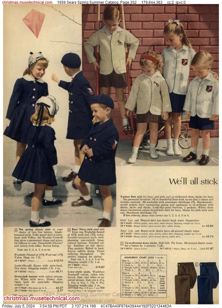 1959 Sears Spring Summer Catalog, Page 352