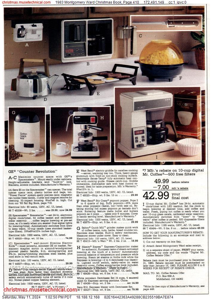 1983 Montgomery Ward Christmas Book, Page 410