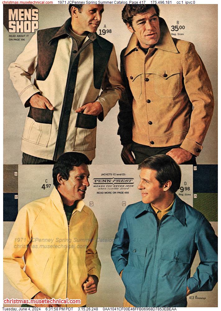 1971 JCPenney Spring Summer Catalog, Page 417