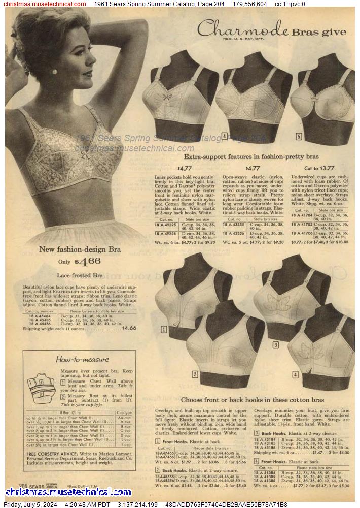 1961 Sears Spring Summer Catalog, Page 204