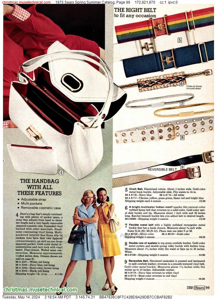 1975 Sears Spring Summer Catalog, Page 99