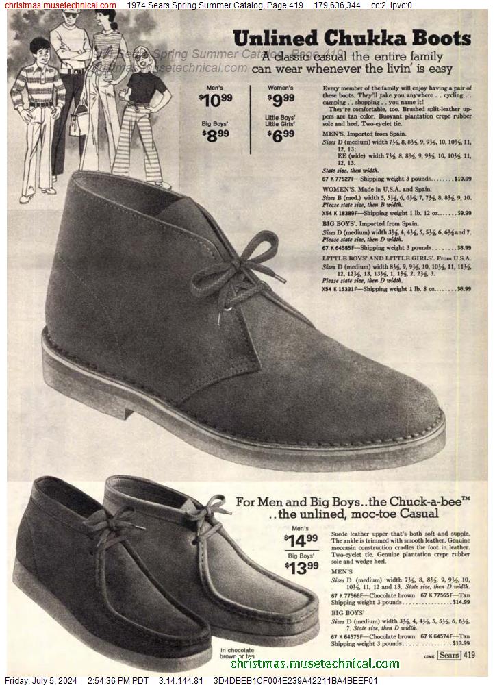 1974 Sears Spring Summer Catalog, Page 419