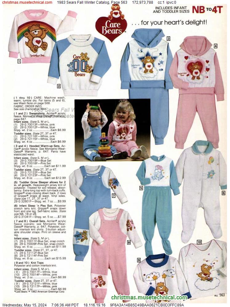 1983 Sears Fall Winter Catalog, Page 563