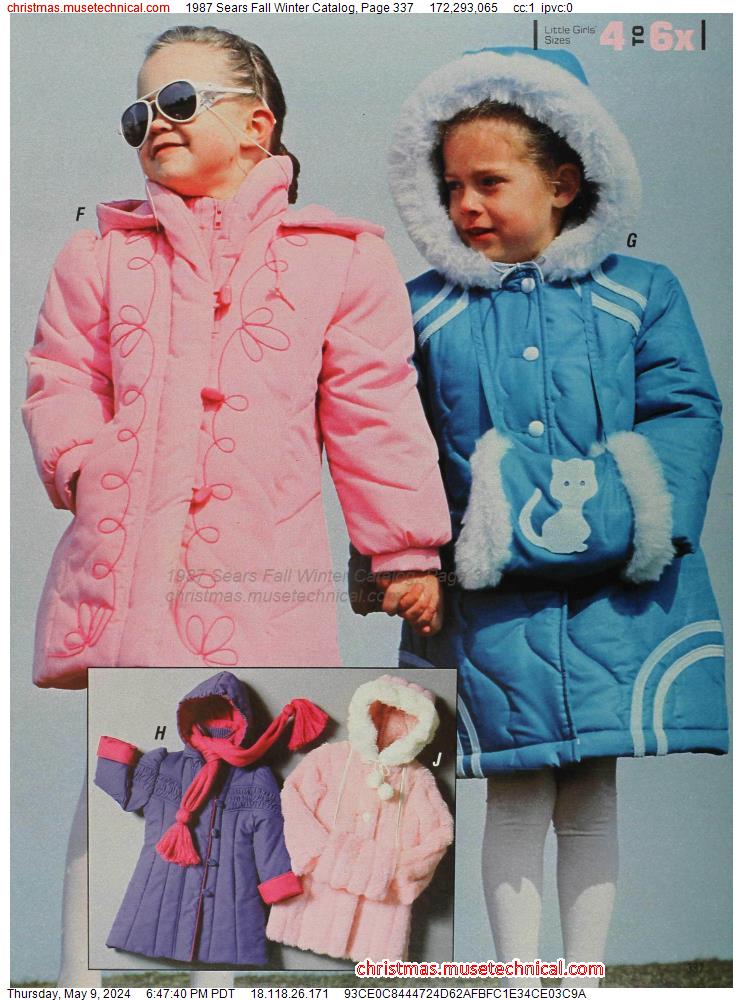 1987 Sears Fall Winter Catalog, Page 337