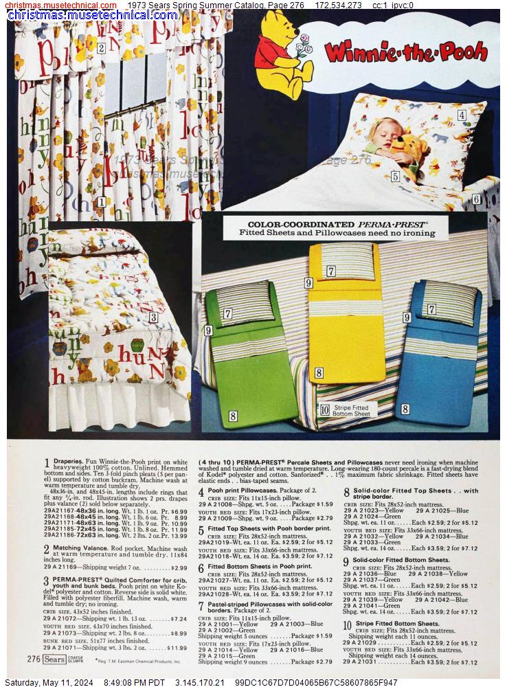 1973 Sears Spring Summer Catalog, Page 276