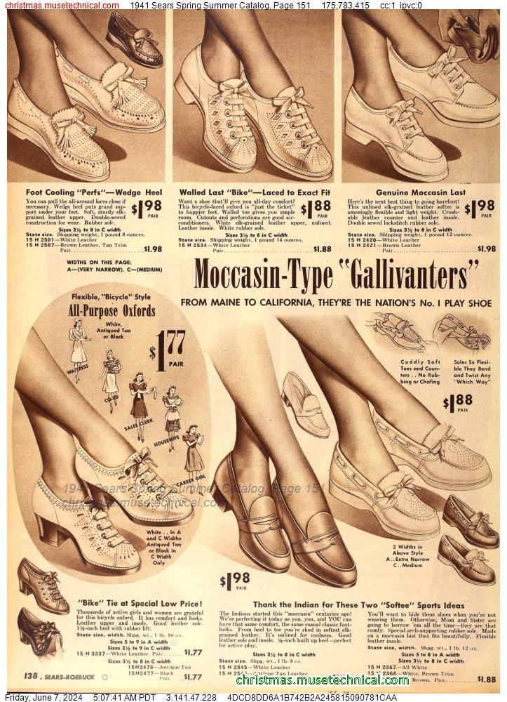 1941 Sears Spring Summer Catalog, Page 151