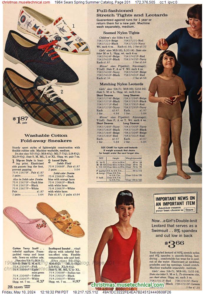 1964 Sears Spring Summer Catalog, Page 201