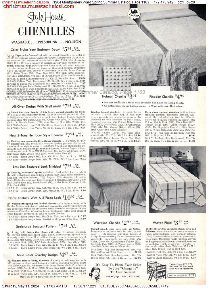 1964 Montgomery Ward Spring Summer Catalog, Page 1163