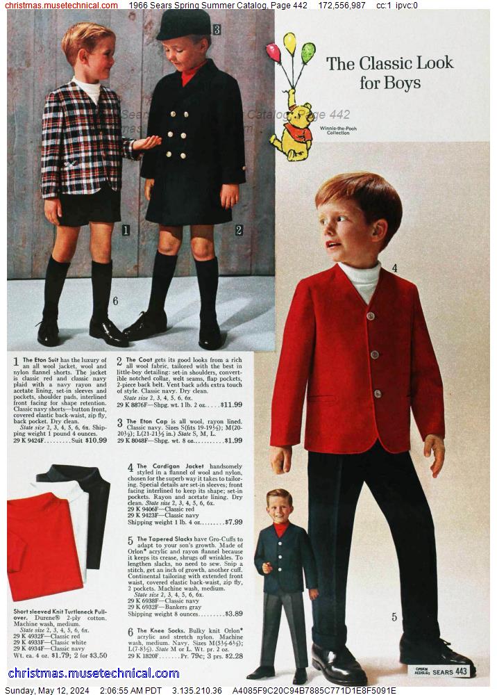 1966 Sears Spring Summer Catalog, Page 442