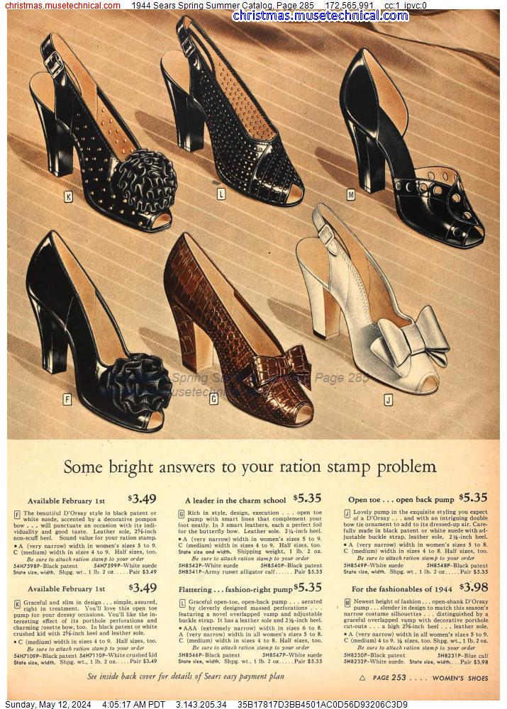 1944 Sears Spring Summer Catalog, Page 285