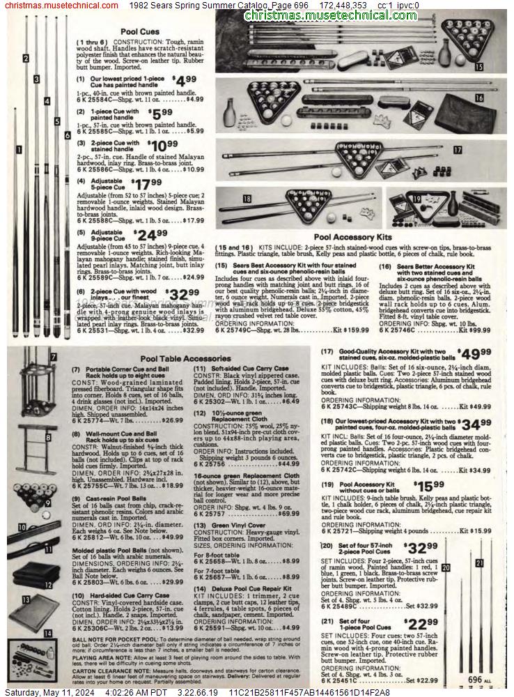 1982 Sears Spring Summer Catalog, Page 696