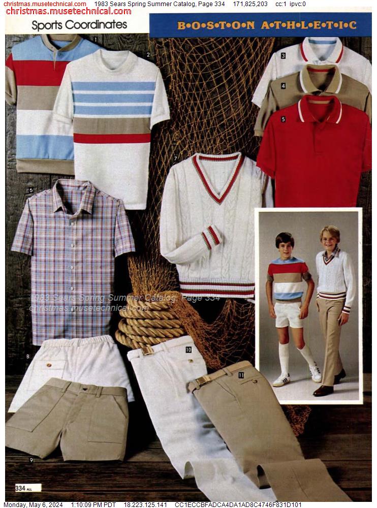 1983 Sears Spring Summer Catalog, Page 334