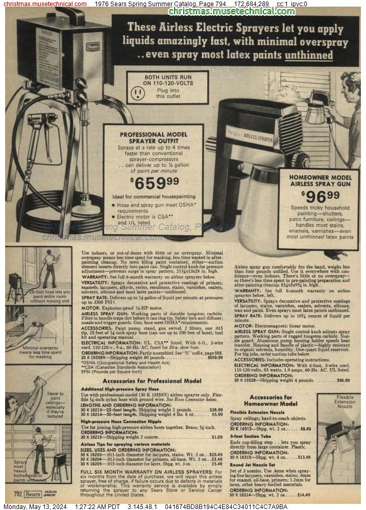 1976 Sears Spring Summer Catalog, Page 794