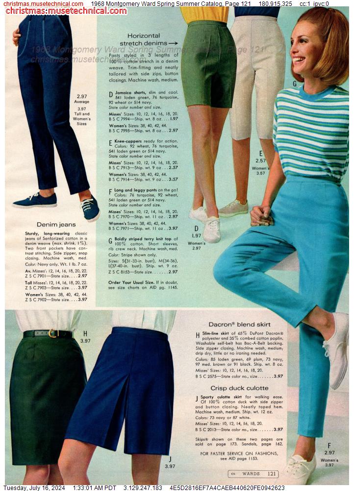 1968 Montgomery Ward Spring Summer Catalog, Page 121