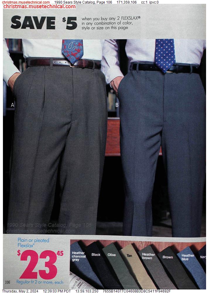 1990 Sears Style Catalog, Page 106