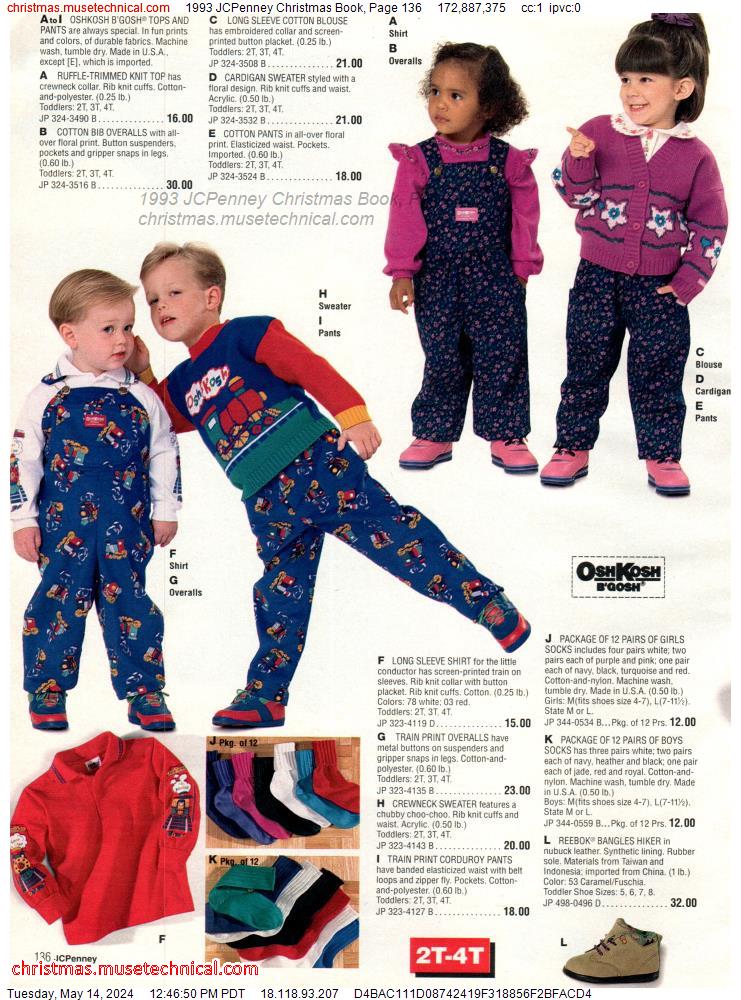 1993 JCPenney Christmas Book, Page 136