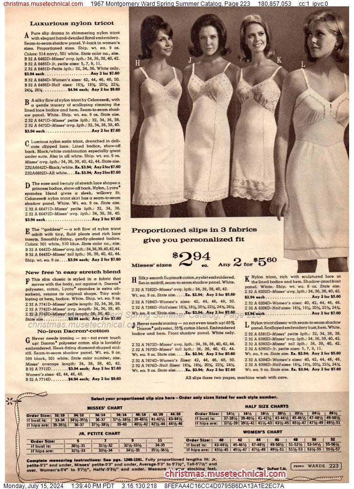 1967 Montgomery Ward Spring Summer Catalog, Page 223