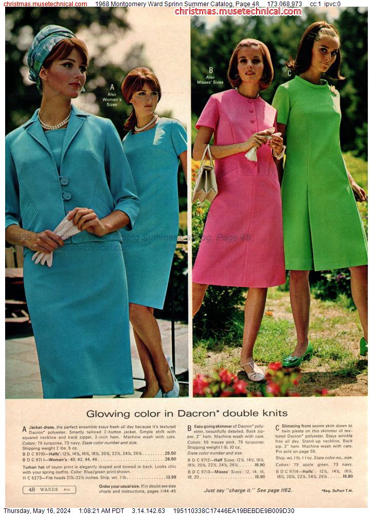 1968 Montgomery Ward Spring Summer Catalog, Page 48