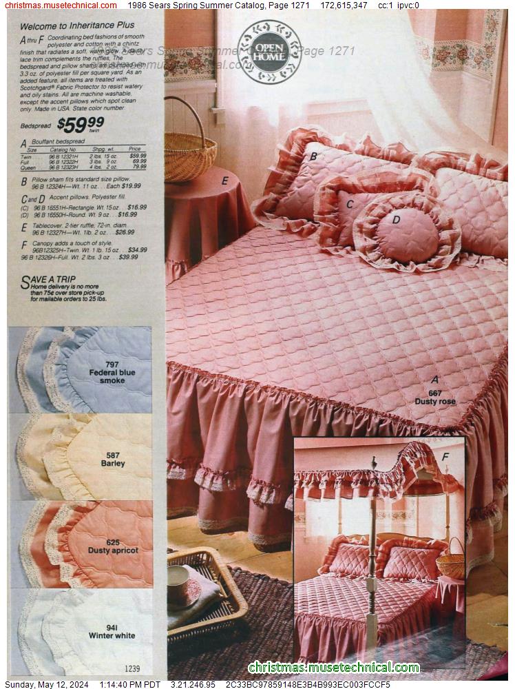 1986 Sears Spring Summer Catalog, Page 1271