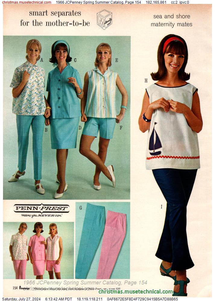 1966 JCPenney Spring Summer Catalog, Page 154