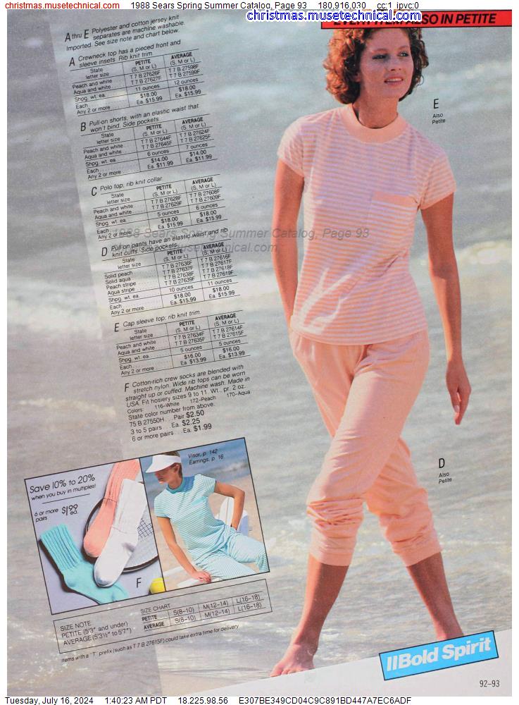 1988 Sears Spring Summer Catalog, Page 93
