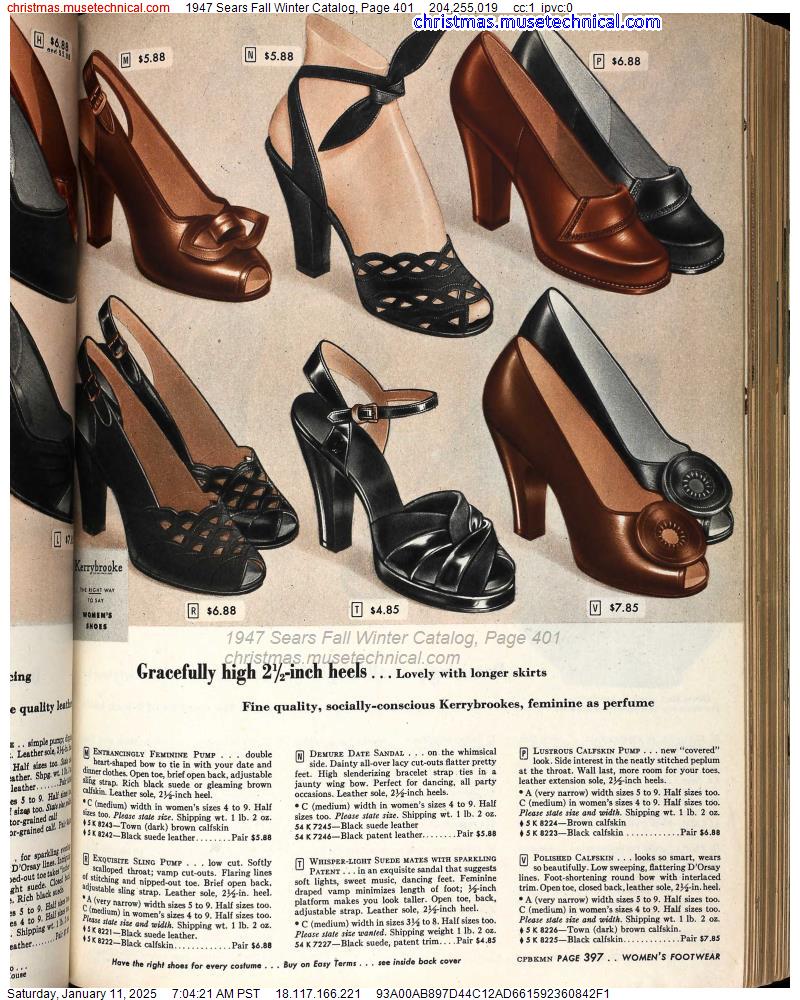 1947 Sears Fall Winter Catalog, Page 401