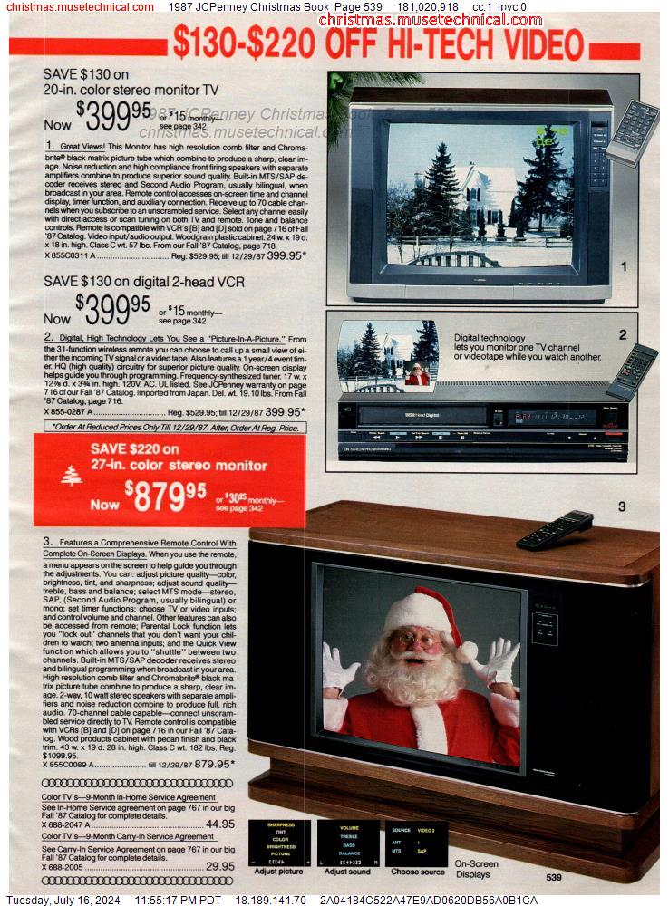 1987 JCPenney Christmas Book, Page 539