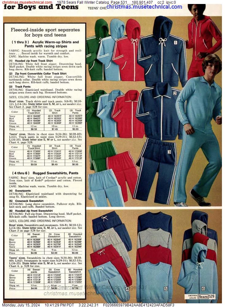 1978 Sears Fall Winter Catalog, Page 531