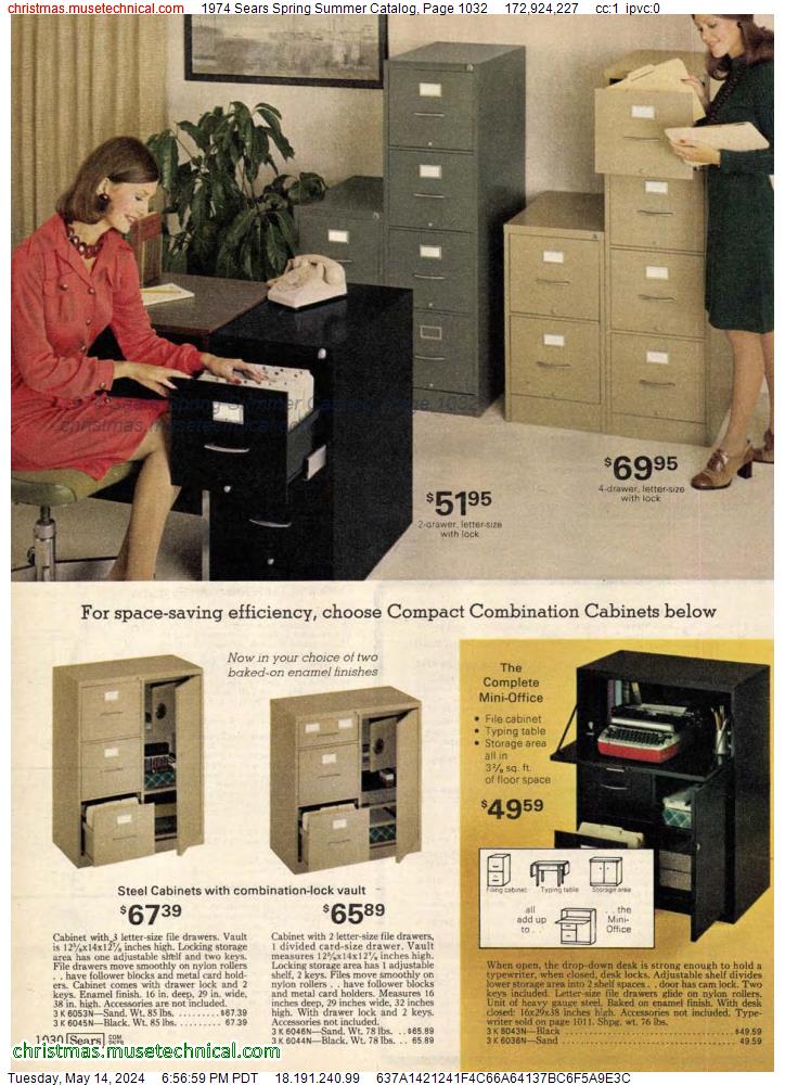 1974 Sears Spring Summer Catalog, Page 1032