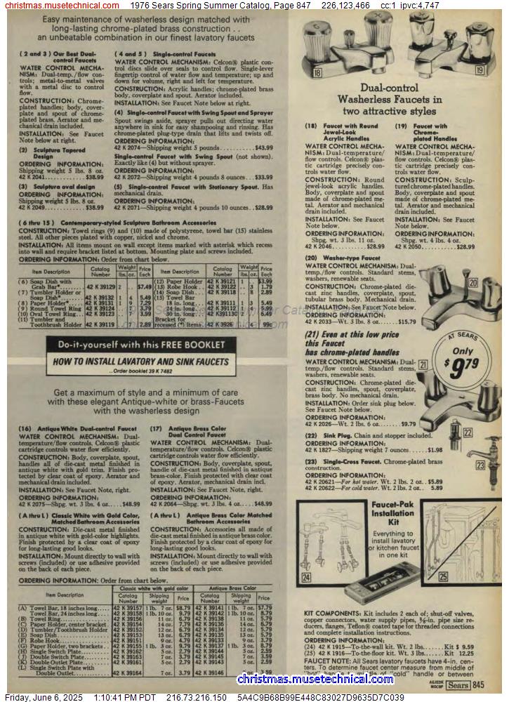 1976 Sears Spring Summer Catalog, Page 847