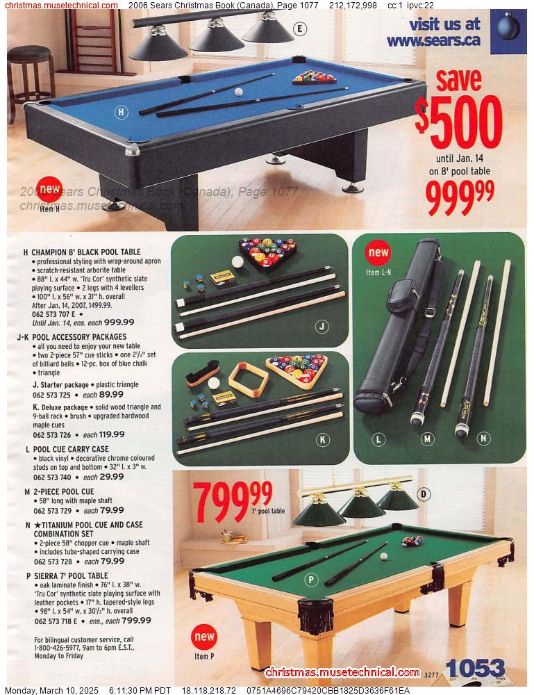 2006 Sears Christmas Book (Canada), Page 1077