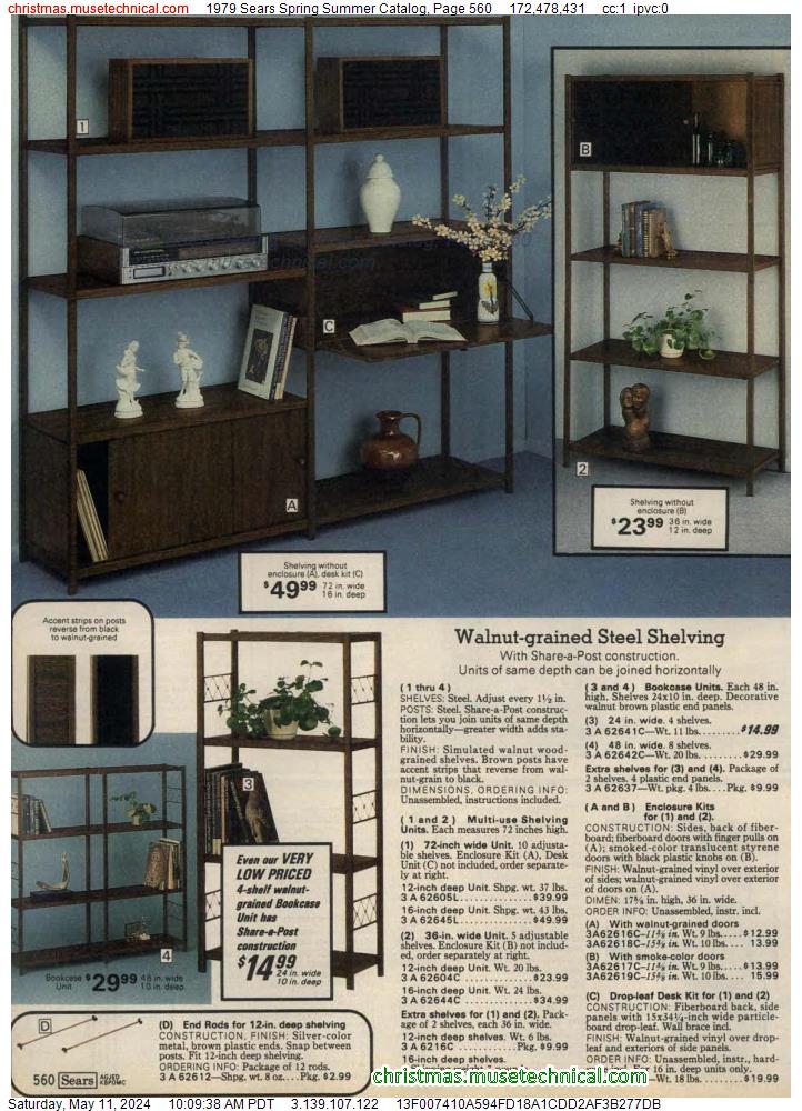 1979 Sears Spring Summer Catalog, Page 560