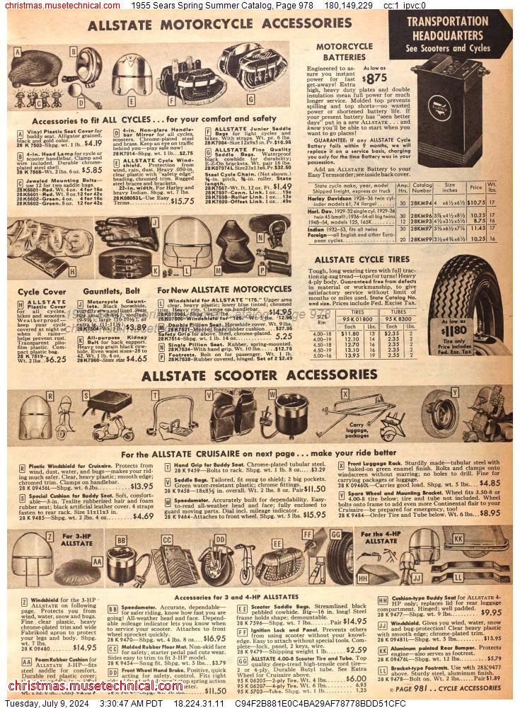 1955 Sears Spring Summer Catalog, Page 978