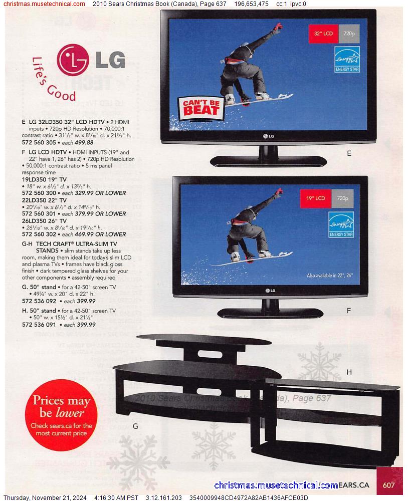 2010 Sears Christmas Book (Canada), Page 637