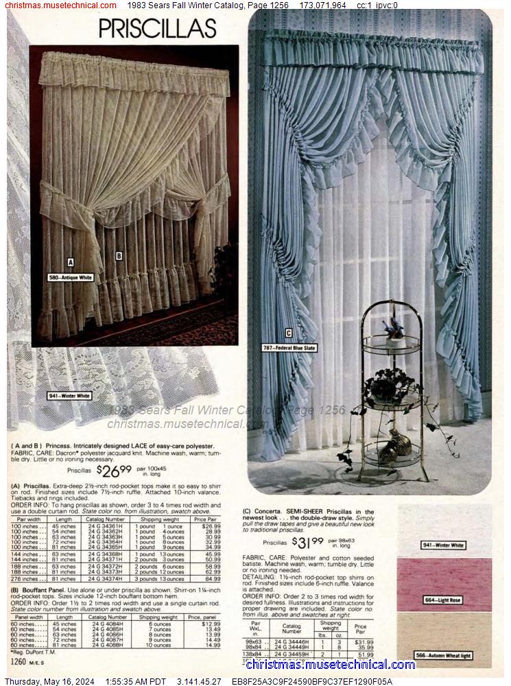 1983 Sears Fall Winter Catalog, Page 1256