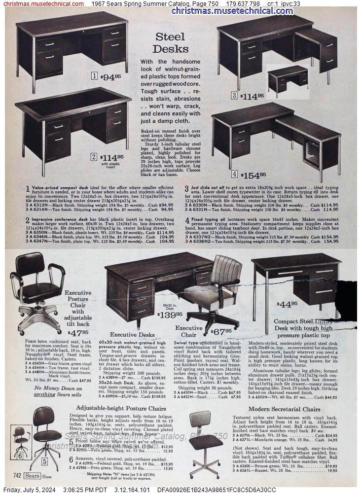 1967 Sears Spring Summer Catalog, Page 750