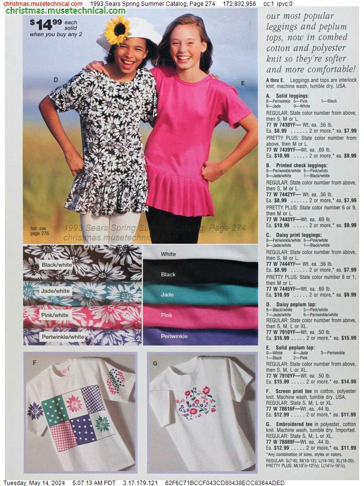 1993 Sears Spring Summer Catalog, Page 274