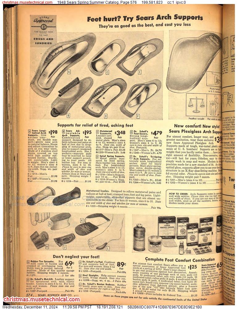 1948 Sears Spring Summer Catalog, Page 576